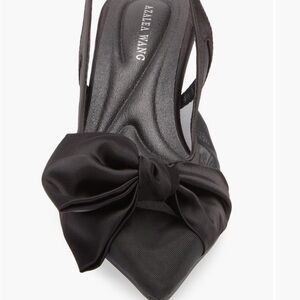 LIKE NEW! Black Bow Slingback Heels by Azalea Wang / Nordstrom